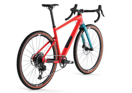 BMC UNRESTRICTED TWO GRAVEL BIKE - SRAM EAGLE APEX AXS MIX - NEON RED / DARK PETROL