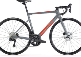 BMC TEAMMACHINE SLR TWO ROAD BIKE - SHIMANO ULTEGRA R8100 - IRON GREY / SPARKLING ORANGE