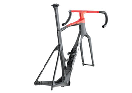 BMC TIMEMACHINE R 01 MOD V2 ROAD BIKE FRAMESET - CARBON BLACK / NEON RED