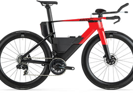 BMC SPEEDMACHINE 01 TWO TT/TRIATHLON BIKE - SRAM FORCE AXS 1X12 - NEON RED / CARBON BLACK