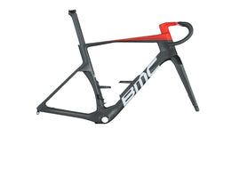 BMC TIMEMACHINE R 01 MOD V2 ROAD BIKE FRAMESET - CARBON BLACK / NEON RED