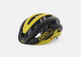 GIRO ARIES MIPS SPHERICAL ROAD CYCLING HELMET MATTE BLACK/MATTE YELLOW VISMA